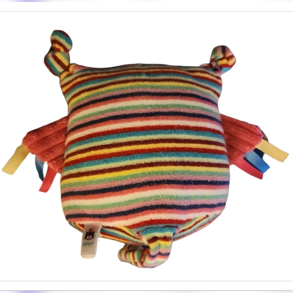 Jellycat Baby Toy Terry Cloth Owl Plush Striped Stuffed Knots Crinkle Wings Soft - Picture 3 of 6